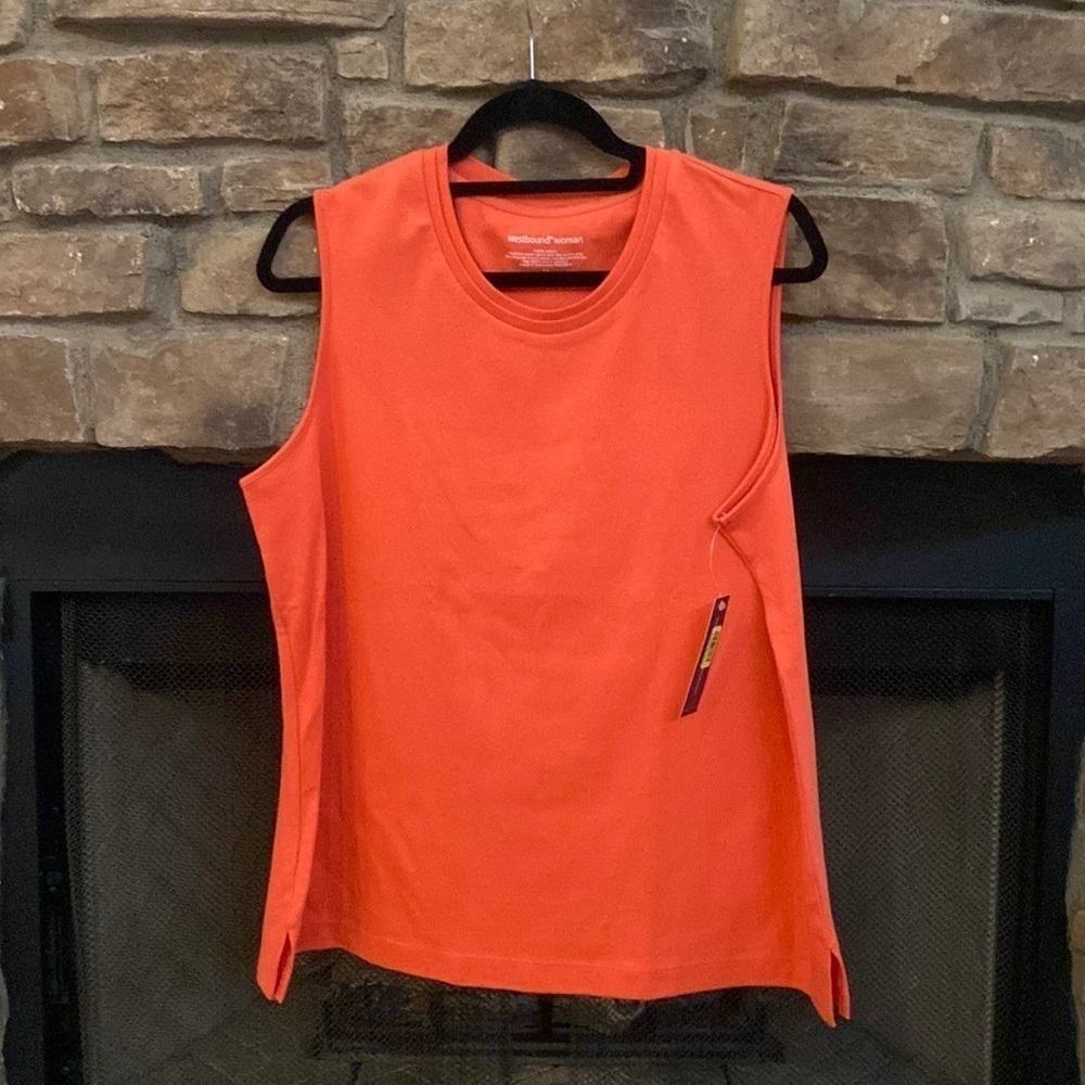 NWT Westbound Woman Orange tank top. 1X